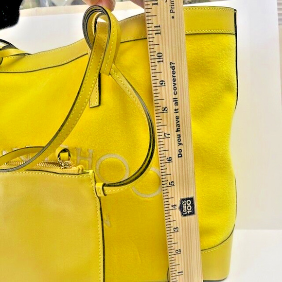 Jimmy Choo Nine2Five Logo Malibu Toweling East-West Tote Bag w/baby pouch $1095 - Picture 12 of 15